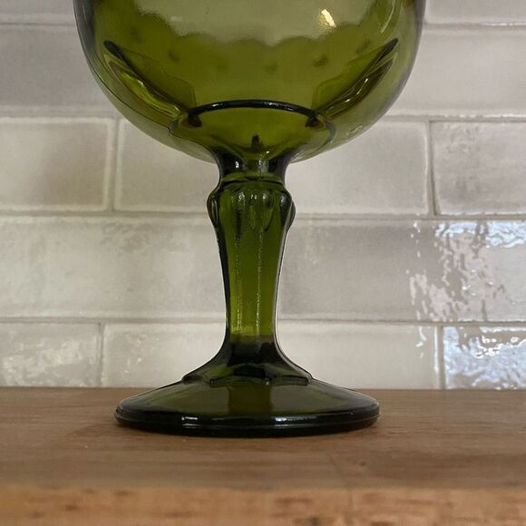 Indiana Glass Scallop Medium Compote Pedestal Bowl Teardrop Accent Details - Picture 4 of 8